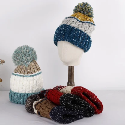 Retro Fuzzy Beanie Hat