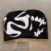 Fang Print Streetwear Beanie Hat - Image 3
