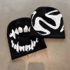 Fang Print Streetwear Beanie Hat - Image 2