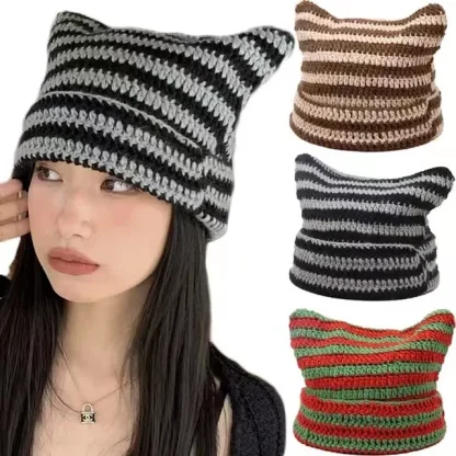 Animal Ear Beanie Hat - Image 7